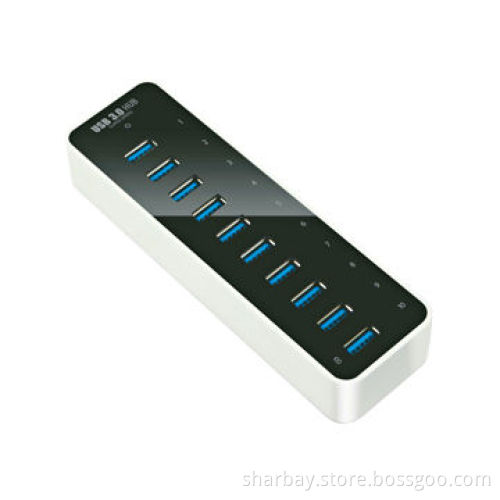 USB 3.0 10-port Hub, with over-current protection